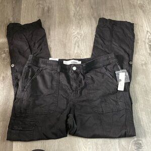 Sonoma Black Trousers Straight-Leg Casual